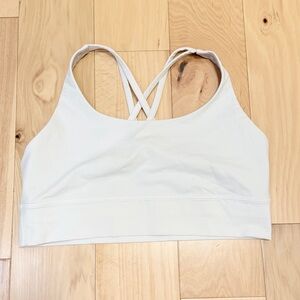 lululemon athletica White Crisscross Back Sports Bra